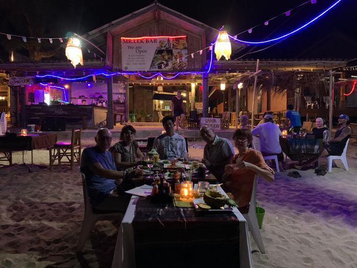 Farewell dinner on the beach